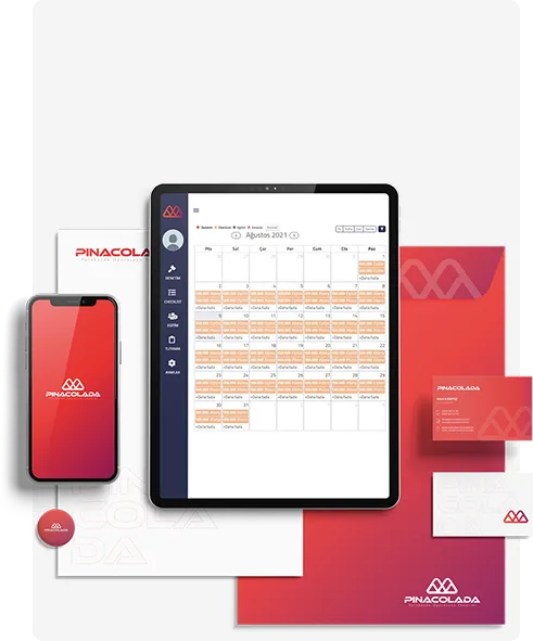 Screen showing Pinacolada AI’s audit and brand management solutions